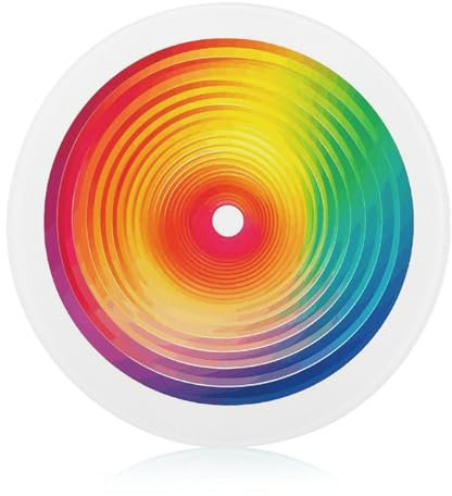 Schneidebrett aus gehärtetem Glas, gestreift, Regenbogen-Druck, Schneidebrett für Küche, extrem langlebig, kratzfest, hitzebeständig, bruchsicher