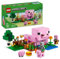 LEGO Minecraft The Baby Pig House Building Toy - Farm Animal Set Includes a Forest Biome, Hero Figure and Mobs, Gift for 7+ Year Old Girls & Boys 21268