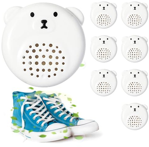 Schuhgeruchskugeln – 8 x geruchshemmende Gummi-Bärdose für Schuhschrank | Langanhaltender Bad-Lufterfrischer für Schuh-Schuhe