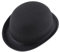 Classic Black Bowler Hat - Men's Felt Tuxedo & Coachman Hat for Adults & Teens - Halloween Costume Accessory