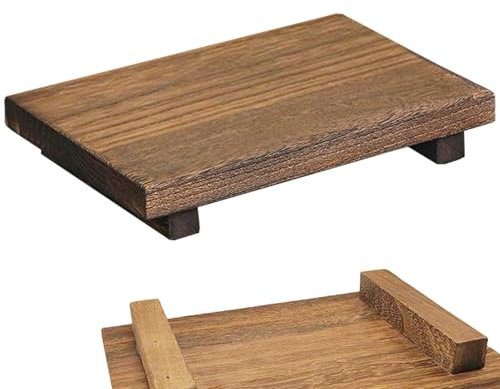 Porte-glace en bois - Porte-savon de salle de bain, porte-bouteille de lotion en bois | plateau d'exposition en bois anti-humidité, support de pot pour plantes résistant à l'eau, support pour L