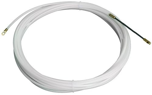 Pasacables de nylon 4mm x 10m, color blanco, ideal para organizar cables y proteger instalaciones eléctricas.