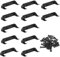 12 PCS Car Display Wall Mount, Stable Toy Car Holder, Vertical Model Car Stand Shelf Compatible with Lego Speed Champion for Car Collection Car Enthusiasts (Black)