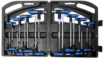 Rhinos 16 pcs Hex and Tork screw driver set with Handle