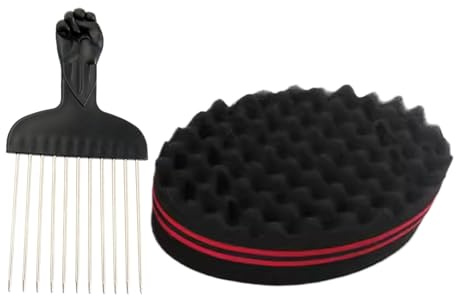 Uhngw Haar Schwamm | Locken Styling Bürste Für Männer,Volumen Reinigungsmassage Dreadlock Frisurenwerkzeug Für Haarpflege Friseurbedarf & Heimgebrauch