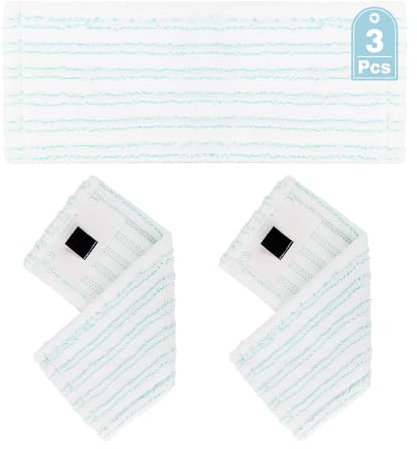 Tesmotor 3 Pack Ersatz-Wischbezüge für Leifheit Clean Twist M Ergo Micro Duo/Power CLEAN M, Bodenwischer Ersatzbezug für Leifheit, Effiziente Mikrofaser Ersatzbezug für Alle Hartböden