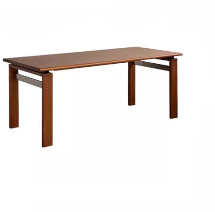 Nordic Retro Massivholz Couchtisch - Verdickter Esstisch für Wohnzimmer, kreative Werkbank, großer Massivholztisch für Heimdekoration und Essbedarf