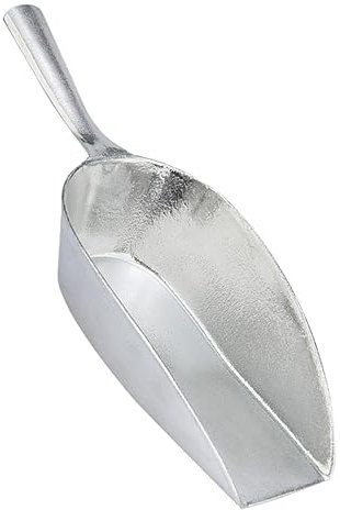 HEALEEP Cucharón de Hielo de Aluminio Grueso para Cubitos Palas Multiusos para Cocina y Congelador Diseño Ergonómico y Ligero para Almacenamiento de Hielo y Uso Hogar