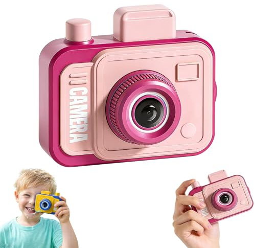 Kamera-Scherz-Wasserspritzpistole mit Doppelwirkung,Prank Two-Way Camera Water Gun,Reverse & Forward Splash Battle,Pranks Battle Waters Camera Fight for Family Outdoor Water Fighting Games (Rosa)