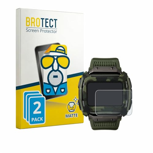 BROTECT Entspiegelungs-Schutzfolie für Timex Command Shock (2 Stück) Matte Displayschutz-Folie, Anti-Reflex, Anti-Fingerprint