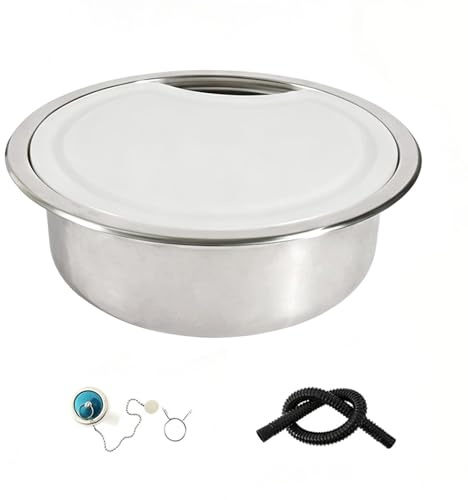 Pequeño fregadero camper con tapa fregadero cocina 1 seno en acero inoxidable para cocina