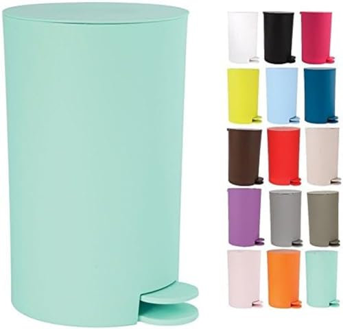 MSV PAPELERA OSAKI DE 3L DE CAPACIDAD EN COLOR VERDE PASTEL CON PEDAL PARA UNA FACIL APERTURA, FABRICADA EN POLIPROPILENO