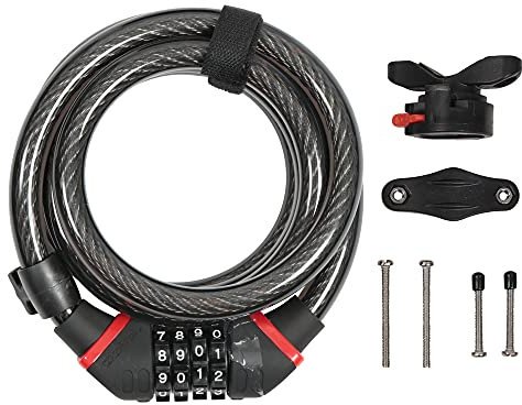 Zefal K-Traz C8 Code Cable Lock, Black, 185 cm