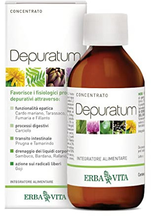 ERBA VITA Integratore Alimentare Depuratum Liquido - 200 ml