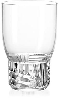 Kartell Trama Bicchiere da Acqua, Cristallo, Set da 4