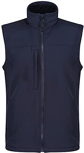 Regatta Mens Flux Softshell Bodywarmer/Sleeveless Jacket Water Repellent and Wind Resistant (XXXXL) (Navy/Navy)