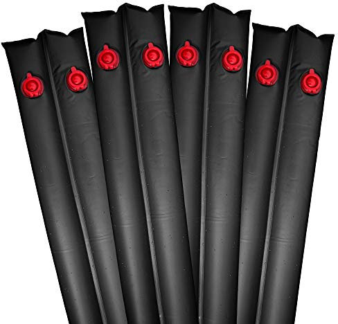 Pool Mate 1-3805-BLK-04 Poolabdeckung Wasserbeutel, 4 Stück, 1,2 m, schwarz, Doppelkammer, 16 Gauge