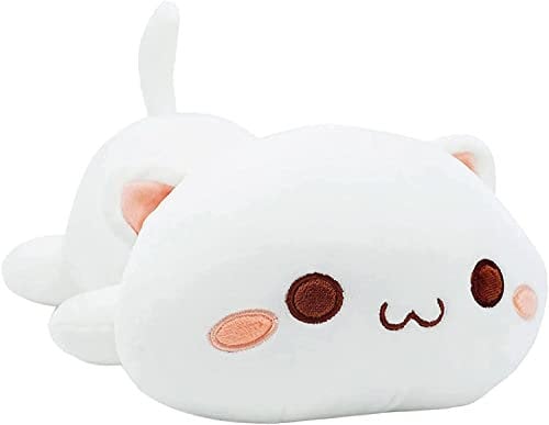 shownicer Plüschtier Flauschiges Stofftier Kawaii Katze 30cm, Kuscheltier Ausgestopftes Tier Plüschkissen Spielzeug Geschenk gefüllt für Kinder Mädchen Jungen, Schmusetier für Kuscheltierliebhaber