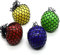 Stress Ball 4PCS Mesh Squishy Balls Vent Squeeze Ball Quetschball Knautschball Dekompression Spielzeug Erwachsene Kinder (zufällige Farbe)
