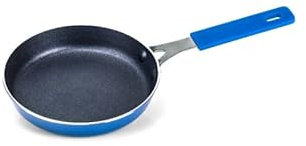 Moneta Mini Padella in Alluminio Manico in Silicone Qualità Extra (14 cm)