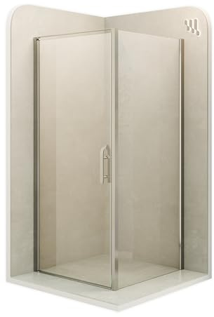 i-flair NICOLE Duschkabine 100x70x195 cm Eckduschkabine mit Fronteinstieg, 8 mm ESG Sicherheitsglas klar mit Nano-Beschichtung, links & rechts montierbar, Modell DK668