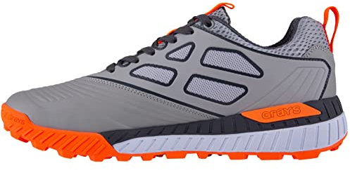 Unbekannt Hockey Grays Blitz Schuhe Junior - Grau/Orange - Neu für 2021/2022, Grau/Orange, 38/38.5 EU