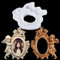 Voyyphixa Bilderrahmen Silikonformen Bilderrahmen Epoxidharz Formen Engel Retro Rahmen Resin Silikonform Bilderrahmen Gießform für Kuchen Schokolade Dekorieren