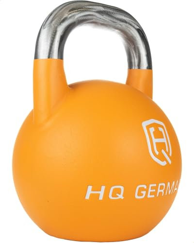HQ Germany® Competition Kettlebell | 8-36kg | Sets | Edelstahl Griff | ±200g Gewichtstoleranz | Pulverbeschichtet, Gewicht:28KG