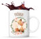 Planetee Tasse prénom personnalisable mignon avec renard| Mug Cadeau de naissance personnalisé garçon ou fille pour anniversaire