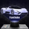 Nachttischlampe - Touch-Nachtlicht SSC Auto Supercar 3D-LED-Lampe Illusion, Geschenkidee Weihnachten Geburtstag Junge und Mädchen Nachttischlampe Kinder- oder Erwachsenenzimmer