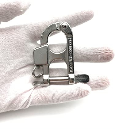 QIANJIEER Quick Release Snap Shackle - 316 Stainless Steel Shackle for Emergency Break Away, Fixed Bail Snap Shackle for Sailing, Camping, Gym, Pet, Surfing, Diving, Fishing, etc.