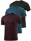 Star Vibe 3 Pack Men's Dry Fit T Shirt Moisture Wicking Athletic Tees Exercise Fitness Activewear Short Sleeves Gym Workout Top Black/Navy/Wine M