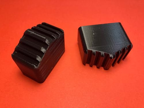 2 Stück Fußkappen Leiternfüße passend für HAILO Haushaltsleiter 40x20mm schwarz Y