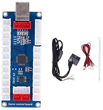 Arcade Encoder, QM070923 Arcade USB Encoder Nessun Ritardo Encoder Controller Arcade Kit Fai da Te Compatibile con Raspberry Pi PS2 E Altri Dispositivi
