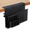 Edencomer Under Desk Laptop Mount, Adjustable Under Shelf Storage, Space-Saving Desk Side Storage for Office and Home (Black)