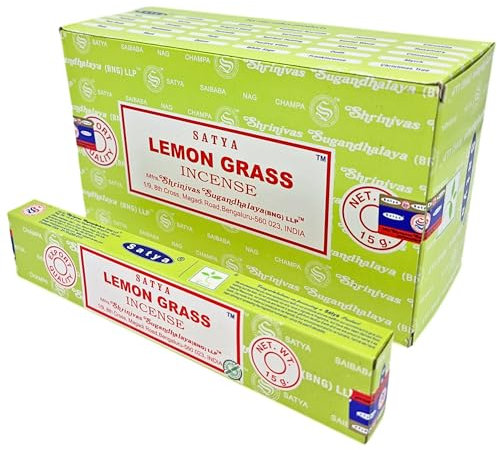 Satya Räucherstäbchen x LAVISA, Meditation, Aromatherapie, Duft (Zitronengras)