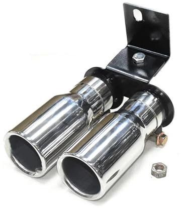 Auspuffblenden Für F30 F31 320i 330i 328i 2017 2018 Edelstahl Schalldämpfer Tipps Endrohr Auto Auspuffrohr Auto-Heckhals Endrohre (Color : Silver 70mm)