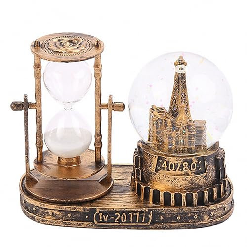 MAOTN Décoration d'ornements d'art de sablier de Boule de Cristal Lumineuse rétro, Petit Mini sablier de Bureau, Cadeaux de Festival et d'anniversaire pour Amis et Enfants,Style1,Size