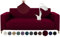 Alishomtll Sofa Überzug 3 Sitzer Stretch Sofabezug Universal Wasserabweisend Couch Überzug Sofaüberwürfe Elastische Jacquard Couchbezug rutschfest Sofaschoner für Hunde Katzen (185-230cm, Bordeaux)