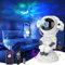 Fokky Proyector de cielo estrellado, proyector de astronauta con Bluetooth, temporizador y mando a distancia, astronauta cielo estrellado proyector para luz nocturna infantil, decoración de