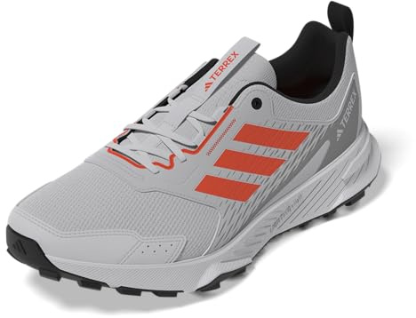 Adidas Herren Terrex Tracefinder Trail Running Sneaker, Dash Grey/Semi Impact Orange/Solid Grey, 42 EU