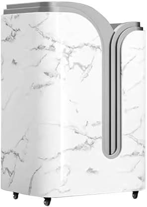 LSIUA Empfangstheke Weißer Empfangstresen mit Theke mit Rädern, Verkaufstheke für Bekleidungsgeschäft, Schönheitssalon(Color:White,Size:M)