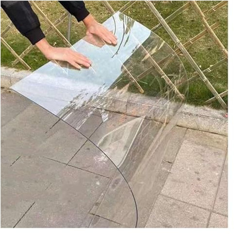 AFGZQ Lastra Plastica Policarbonato, Chiara Copertura Tetto Pergola, Bordo Tetto Resistenza PC Serra, for Carport Capannone Serra, Facile Tagliare(3.3X 3.3ft)