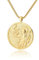 SEKDAQ Athena Artemis Hecate 18K Vergoldete Halskette,Griechische Mythologie Halskette,Goldmedaille Königin Halskette for Frauen