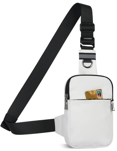 BROADREAM Sling Chest Crossbody Bag, Wasserdicht Umhängetasche Brusttasche Schultertasche Herren Damen - Handytasche mit RFID-blockierende Reißverschlusstasche Geeignet für Outdoor-Sport und Wandern