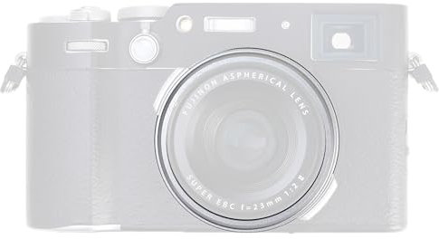 FOTGA Aluminiumlegierung Metall Objektiv Dekoration Ringdeckel Ring Cap für X100 Serie Kamera, Kompatibel mit Fuji X100V, X100VI, X100F, X100T, X100S, X100 (Grau)