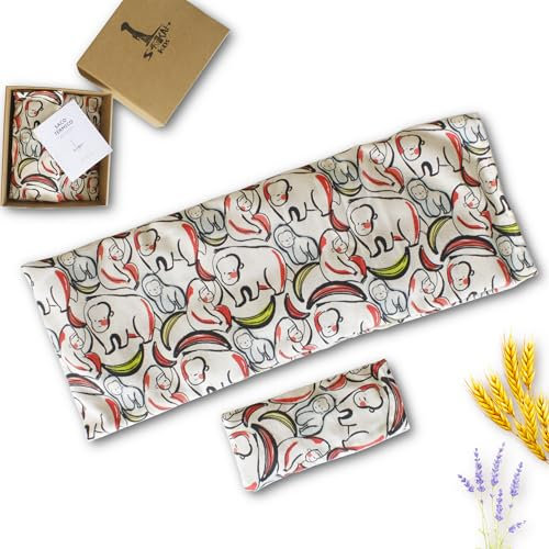 Surikatokids – Saquito de semillas microondas - Pack de saco termico semillas para microondas Grande y Pequeño – Alivia cervicales dolor cuello (Monos)