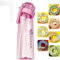 Air Gour Up Bouteille, 650ML Air-up Gourd Avec 7 sul Saveur Gout Pods, Bouteille d'eau Parfumée Sans Avec Paille-0 Sugar 0 Crie et tasse d'eau