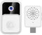 Smart Wireless Remote Video Doorbell Camera Wireless Intercom Doorbell Night WiFi Doorbell Cloud Storage 2 Way Audio AjD182 (White, 7.5x4.5x2.5cm)