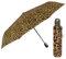 Regenschirm Damen Automatik Auf Zu mit 2 Farben - Frauen Taschenschirm Sturmfest Windischer - Reise Mini Regen Schirm Klein Taschenregenschirm - Durchmesser 98 cm - Perletti (Leopardengelb)